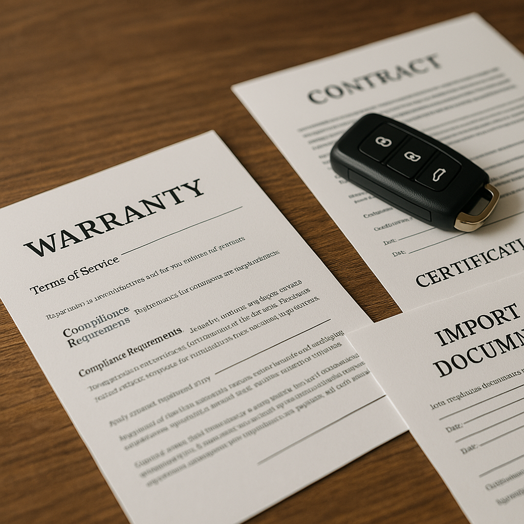 key card and warranty
